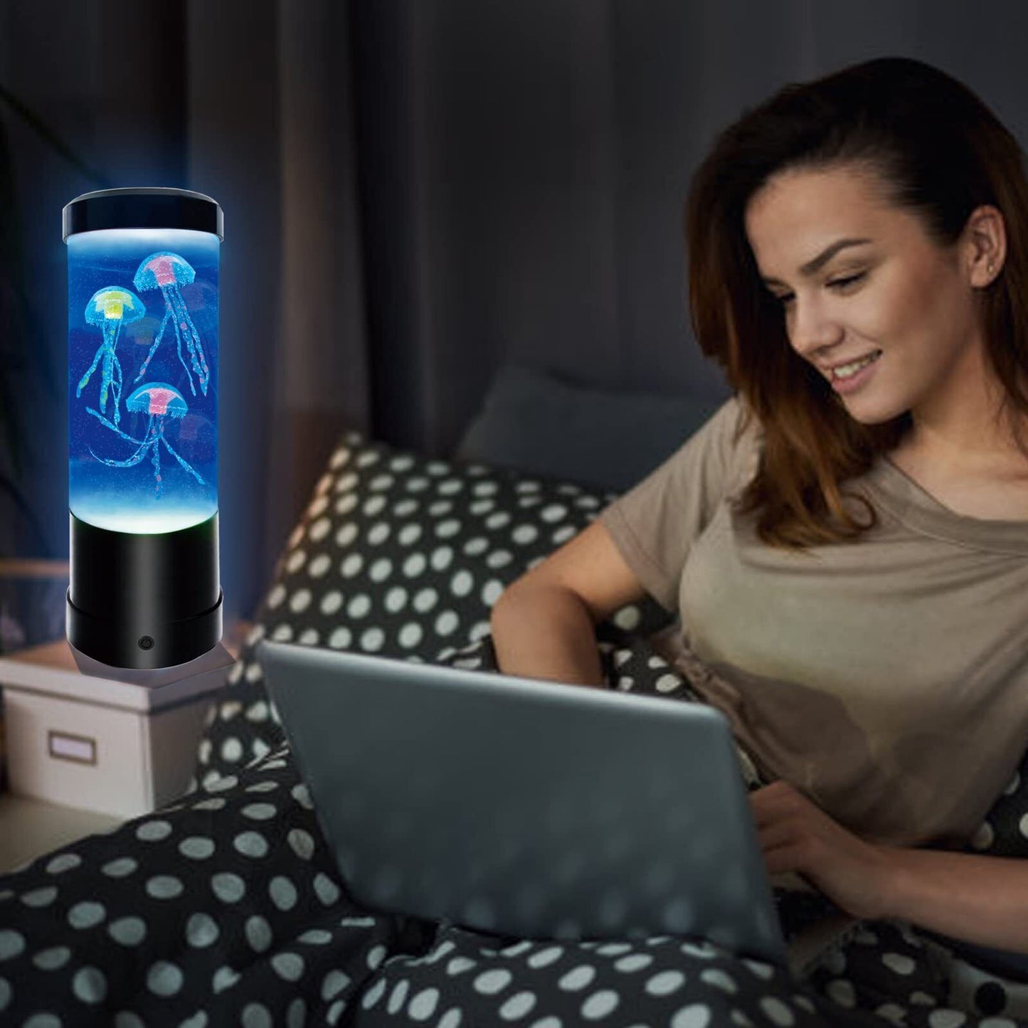 Lámpara De Medusas Lámpara De Mesa Con Luz Nocturna Que Cambia De Color