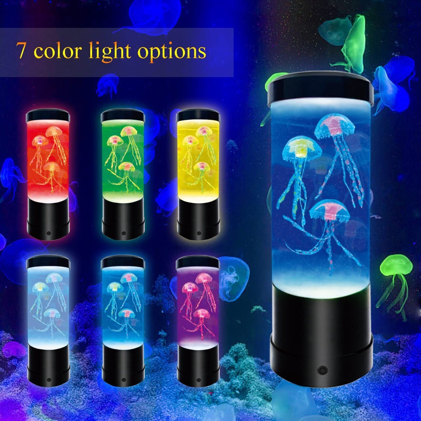 Lámpara De Medusas Lámpara De Mesa Con Luz Nocturna Que Cambia De Color