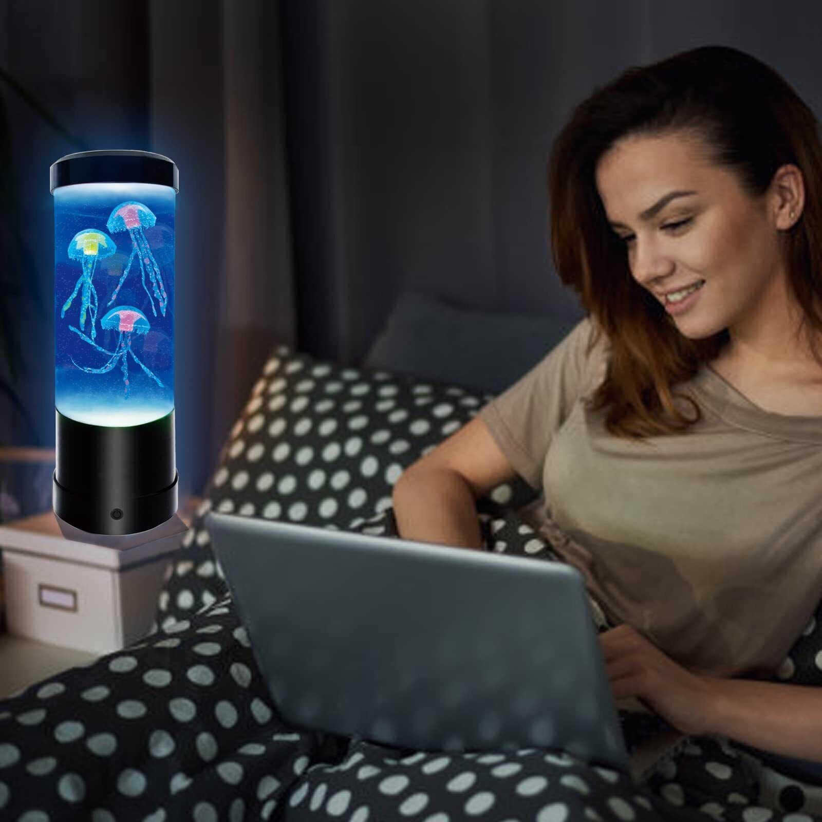 Lámpara De Medusas Lámpara De Mesa Con Luz Nocturna Que Cambia De Color